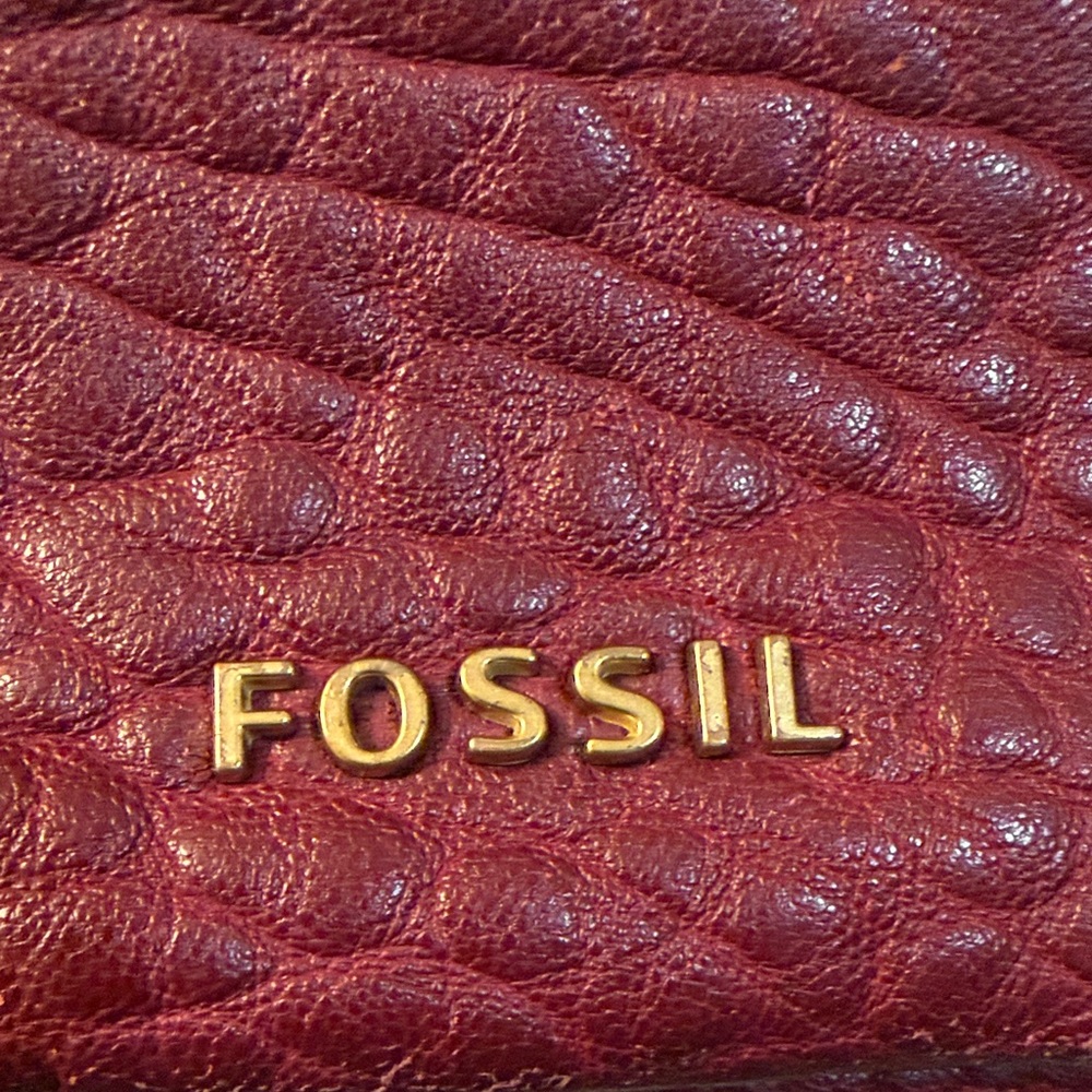 Fossil Women's Piper Toaster Maroon Crossbody Bag - Picture 2 of 11